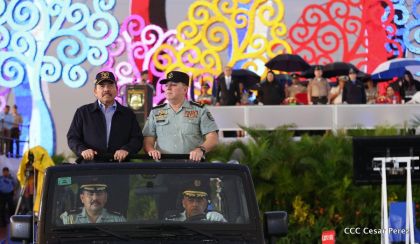 Desfile del Ejército de Nicaragua en saludo a su 38 aniversario