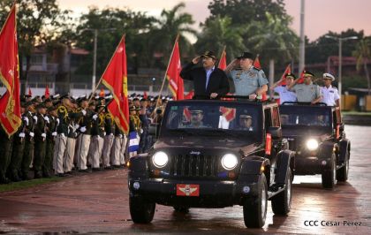 Desfile del Ejército de Nicaragua en saludo a su 38 aniversario