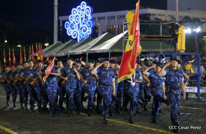 Desfile del Ejército de Nicaragua en saludo a su 38 aniversario