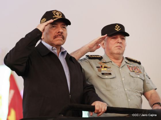 Desfile del Ejército de Nicaragua en saludo a su 38 aniversario