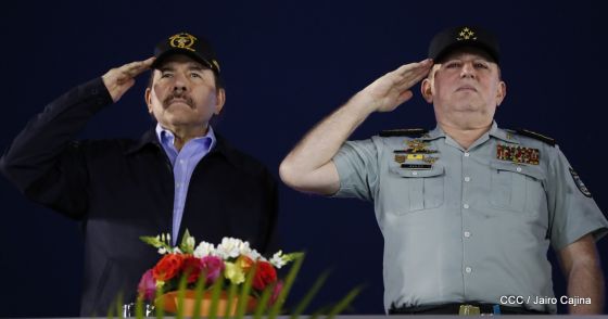 Desfile del Ejército de Nicaragua en saludo a su 38 aniversario