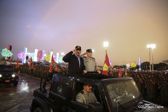 Desfile del Ejército de Nicaragua en saludo a su 38 aniversario