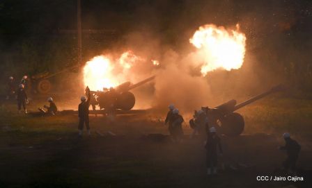 Desfile del Ejército de Nicaragua en saludo a su 38 aniversario