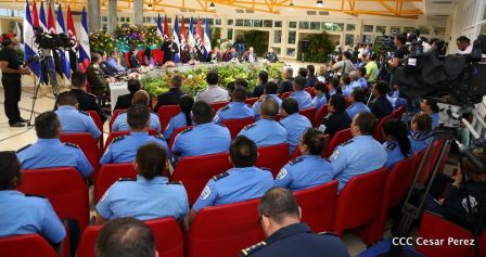 Daniel y Rosario clausuran XXIII reunión de la Comisión de Jefes y Directores de Policías de Centroamérica, México, el Caribe y Colombia