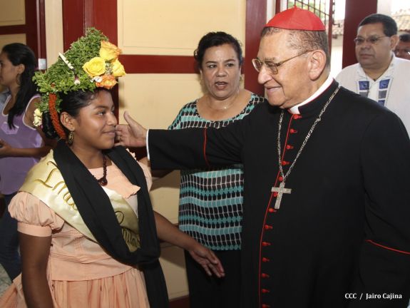 Celebración del Onomástico del Cardenal Miguel en Masaya