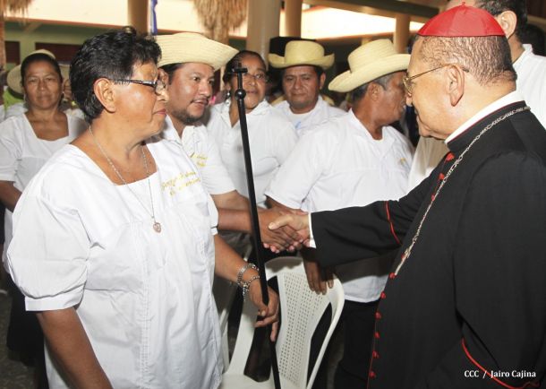 Celebración del Onomástico del Cardenal Miguel en Masaya
