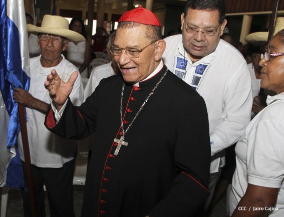Celebración del Onomástico del Cardenal Miguel en Masaya