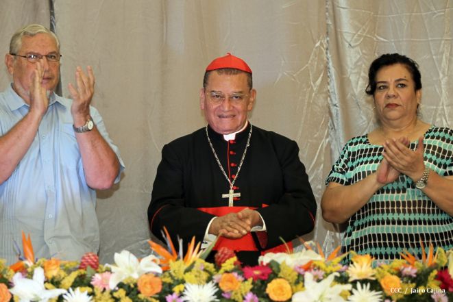 Celebración del Onomástico del Cardenal Miguel en Masaya