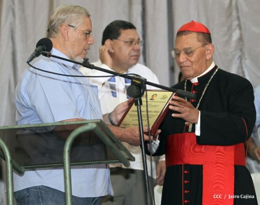 Celebración del Onomástico del Cardenal Miguel en Masaya