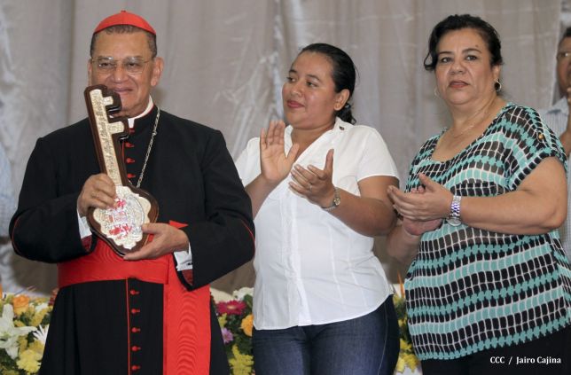 Celebración del Onomástico del Cardenal Miguel en Masaya