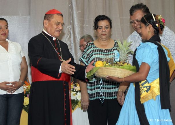 Celebración del Onomástico del Cardenal Miguel en Masaya