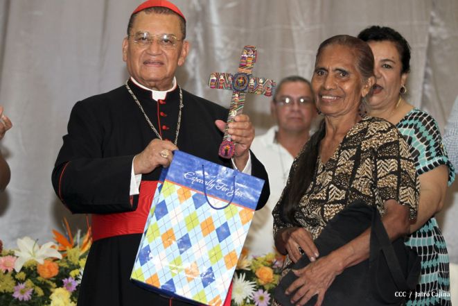 Celebración del Onomástico del Cardenal Miguel en Masaya