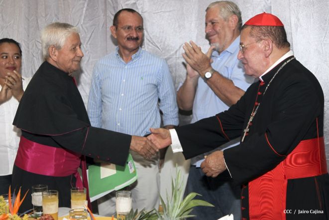 Celebración del Onomástico del Cardenal Miguel en Masaya