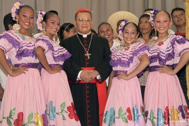Celebración del Onomástico del Cardenal Miguel en Masaya