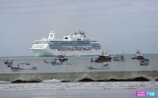 Arribo de crucero Coral Princess a San Juan del Sur