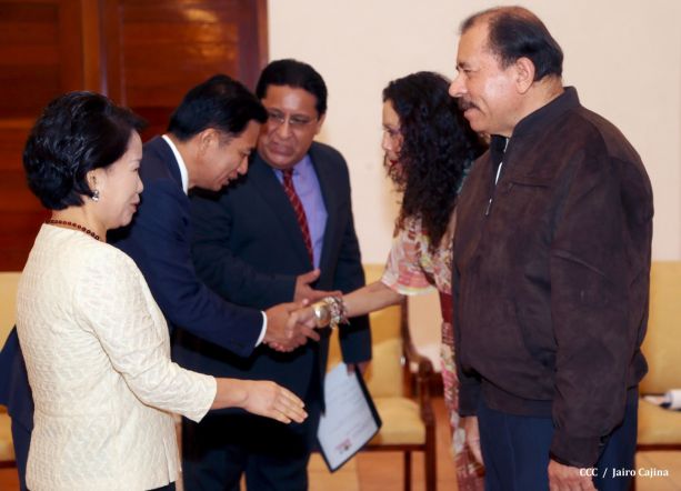 Presidente Daniel recibe Cartas Credenciales de 4 nuevos Embajadores