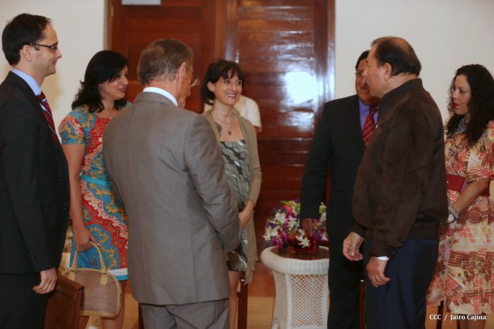 Presidente Daniel recibe Cartas Credenciales de 4 nuevos Embajadores