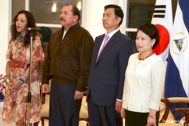 Presidente Daniel recibe Cartas Credenciales de 4 nuevos Embajadores