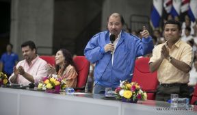 Inauguración del Polideportivo Alexis Argüello