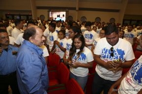 Daniel y Rosario rinden homenaje al Comandante Fidel Castro Ruz