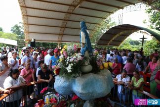Devotos celebran aniversario de aparición de Virgen de Cuapa