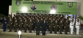 Acto de graduación de cadetes del Centro Superior de Estudios Militares “José Dolores Estrada Vado”