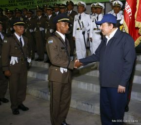 Acto de graduación de cadetes del Centro Superior de Estudios Militares “José Dolores Estrada Vado”