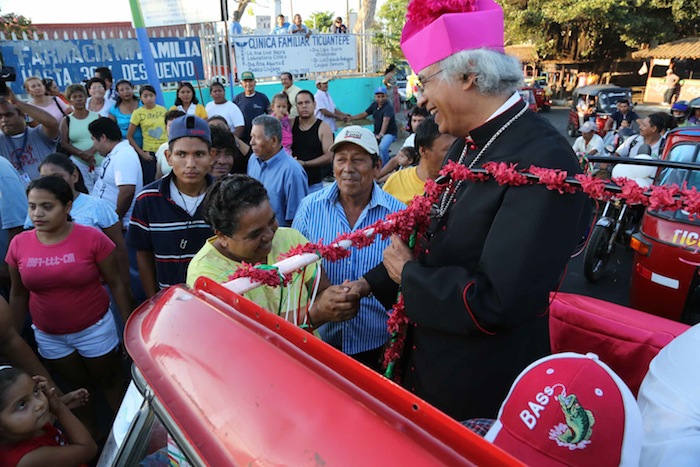 Ticuantepe honra a Monseñor Leopoldo Brenes, su Hijo Dilecto