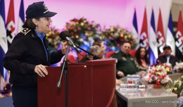 Acto de la Vigésima Promoción de Damas y Caballeros Cadetes de la Academia de Policía "Walter Mendoza Martínez"