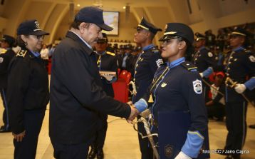 Acto de la Vigésima Promoción de Damas y Caballeros Cadetes de la Academia de Policía "Walter Mendoza Martínez"