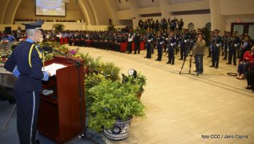 Acto de la Vigésima Promoción de Damas y Caballeros Cadetes de la Academia de Policía "Walter Mendoza Martínez"