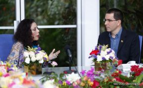 Encuentro del Presidente Daniel y Vicepresidenta Rosario con el Canciller de Venezuela