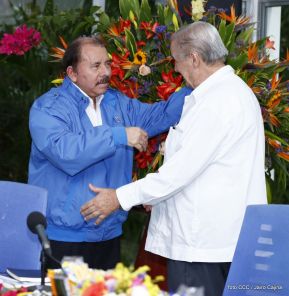 Encuentro del Presidente Daniel y Vicepresidenta Rosario con el Canciller de Venezuela