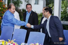 Encuentro del Presidente Daniel y Vicepresidenta Rosario con el Canciller de Venezuela