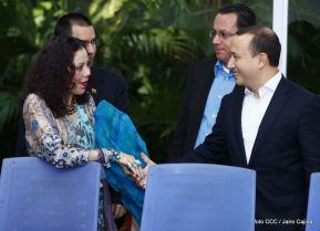 Encuentro del Presidente Daniel y Vicepresidenta Rosario con el Canciller de Venezuela