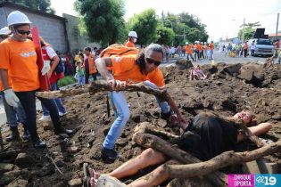 Simulacro de Terremoto en Barrio Cristo del Rosario