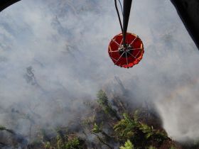 EN FOTOS: Ejército de Nicaragua trabaja para sofocar incendio en Indio Maíz