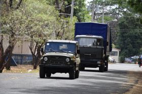 EN FOTOS: Ejército de Nicaragua trabaja para sofocar incendio en Indio Maíz