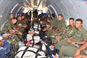 EN FOTOS: Ejército de Nicaragua trabaja para sofocar incendio en Indio Maíz