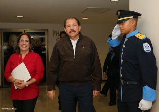 Comandante Daniel preside acto 34 Aniversario del Ministerio de Gobernación