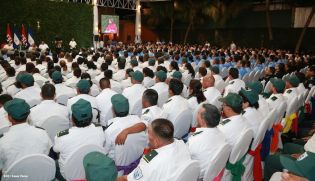 Comandante Daniel preside acto 34 Aniversario del Ministerio de Gobernación