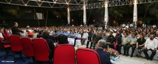 Comandante Daniel preside acto 34 Aniversario del Ministerio de Gobernación