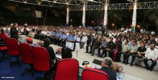 Comandante Daniel preside acto 34 Aniversario del Ministerio de Gobernación