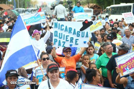 Miles piden por la Paz y el Diálogo en Nicaragua