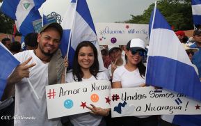Así se vivió en Nicaragua el Canto por la Paz y el Cariño