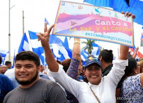 Así se vivió en Nicaragua el Canto por la Paz y el Cariño