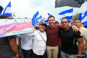 Así se vivió en Nicaragua el Canto por la Paz y el Cariño