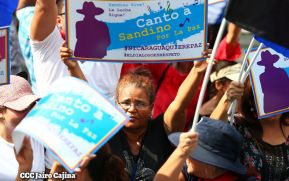 Canto a Sandino por la Paz en el 123 Aniversario del Nacimiento del General de Hombres Libres
