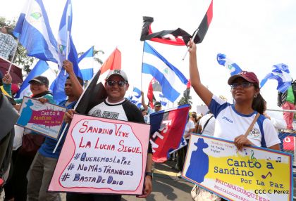Canto a Sandino por la Paz en el 123 Aniversario del Nacimiento del General de Hombres Libres