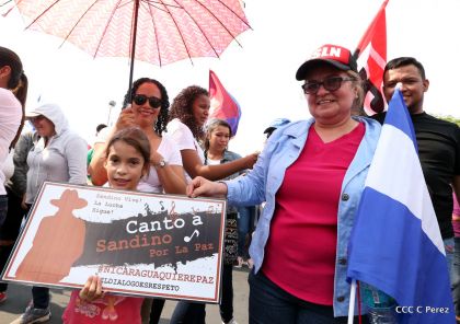 Canto a Sandino por la Paz en el 123 Aniversario del Nacimiento del General de Hombres Libres